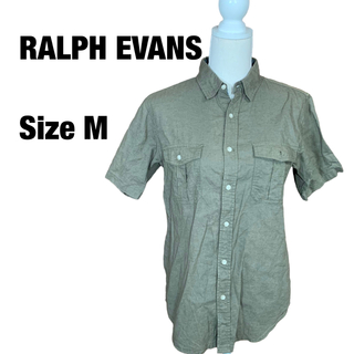 RALPH EVANS シャツ Mサイズ 緑 グリーン 半袖 麻(シャツ)