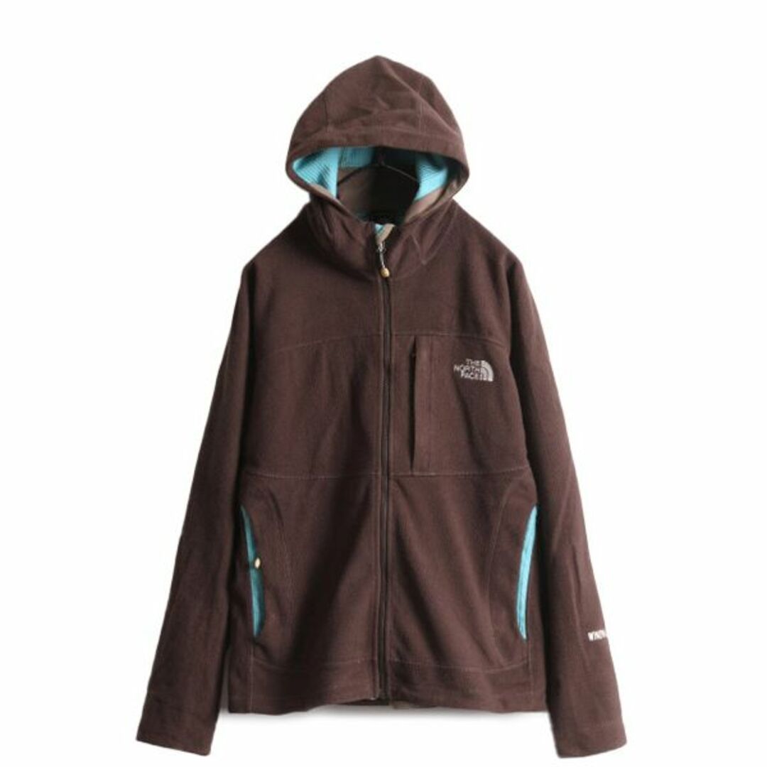 THE NORTH FACE(ザノースフェイス)のノースフェイス WIND WALL フリース パーカー ジャケット レディース L / 古着 The North face ジャンパー フルジップ フード アウトドア レディースのジャケット/アウター(ブルゾン)の商品写真