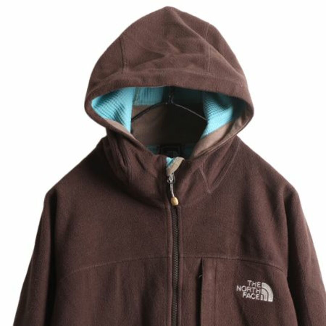 THE NORTH FACE(ザノースフェイス)のノースフェイス WIND WALL フリース パーカー ジャケット レディース L / 古着 The North face ジャンパー フルジップ フード アウトドア レディースのジャケット/アウター(ブルゾン)の商品写真