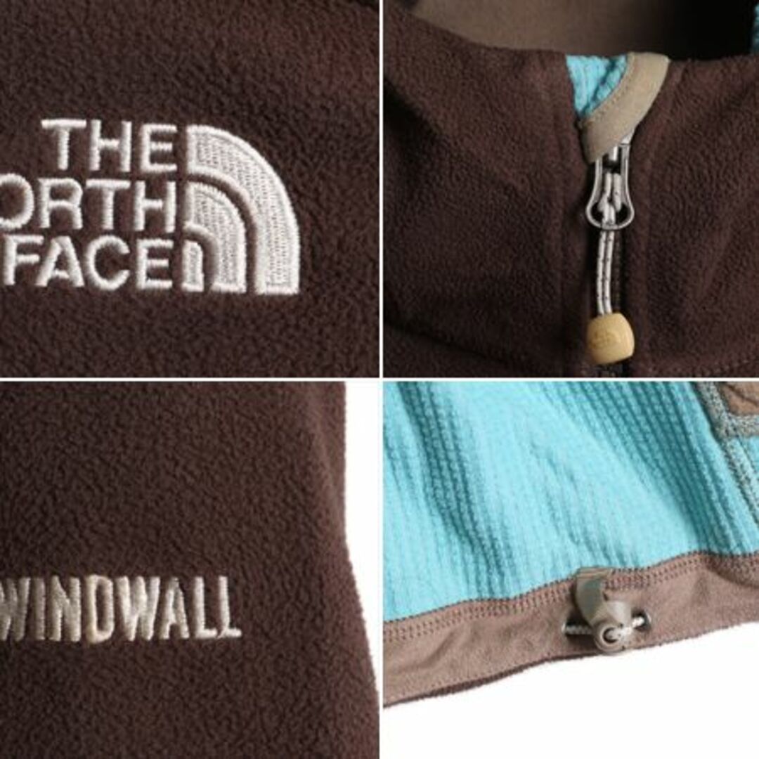 THE NORTH FACE(ザノースフェイス)のノースフェイス WIND WALL フリース パーカー ジャケット レディース L / 古着 The North face ジャンパー フルジップ フード アウトドア レディースのジャケット/アウター(ブルゾン)の商品写真