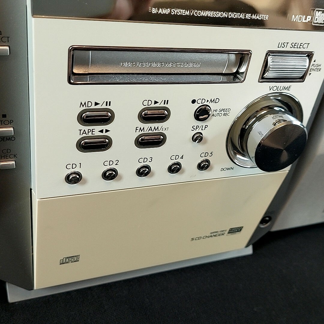 Panasonic(パナソニック)のパナソニック MD ステレオシステム 5CDチェンジャー カセット AM/FM スマホ/家電/カメラのオーディオ機器(その他)の商品写真