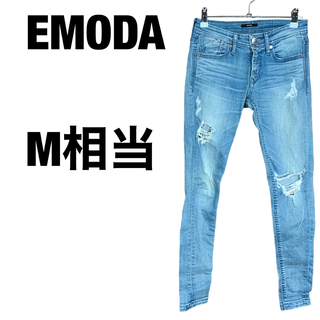 エモダ(EMODA)のEMODA エモダ ダメージジーンズ ジーパン ズボン パンツ M相当(デニム/ジーンズ)