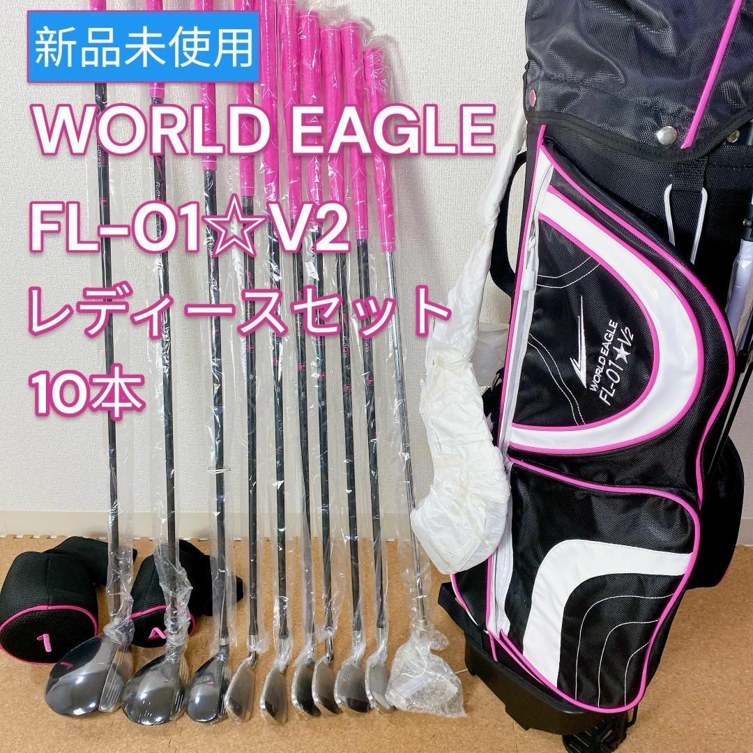 性別未使用 WORLD EAGLE FL-01 V2 レディース ゴルフ セット 右