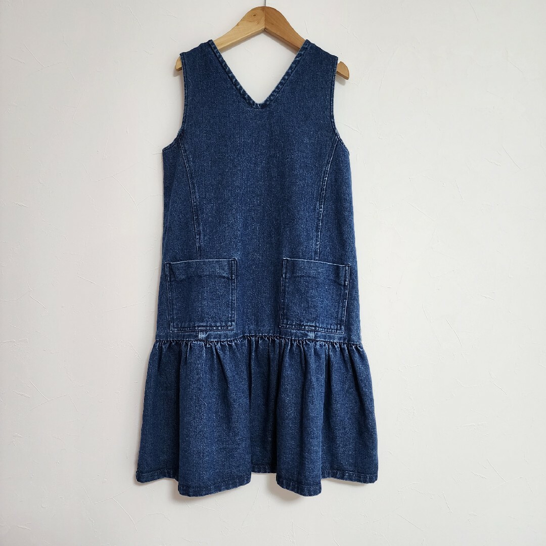 新品 wynken ウィンケン デニムワンピース ボンポワン キッズ/ベビー/マタニティのキッズ服女の子用(90cm~)(ワンピース)の商品写真