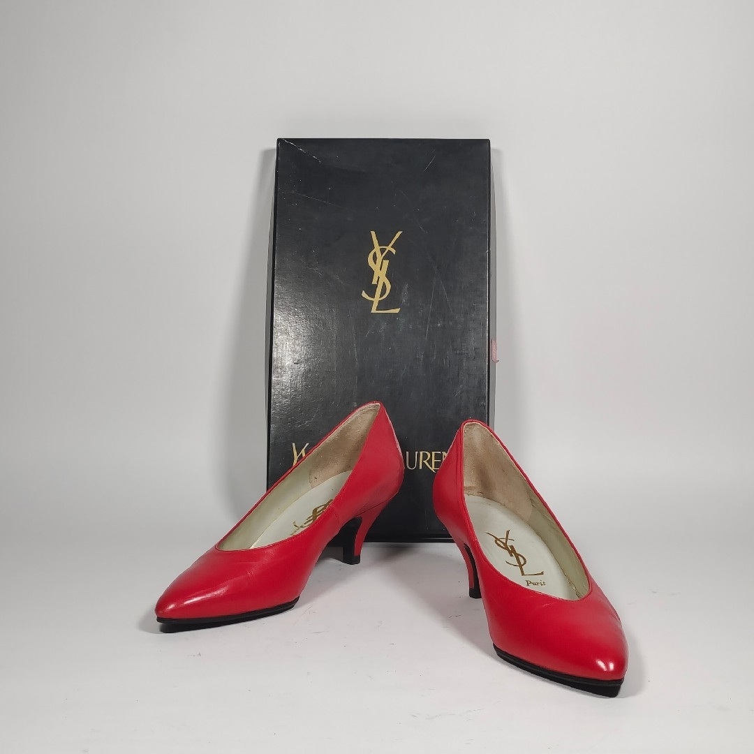YSL イヴサンローラン パンプス レッド 赤 パイソンお得かと思います YSL イヴサンローラン パンプス レッド 赤 パイソンお得かと思います