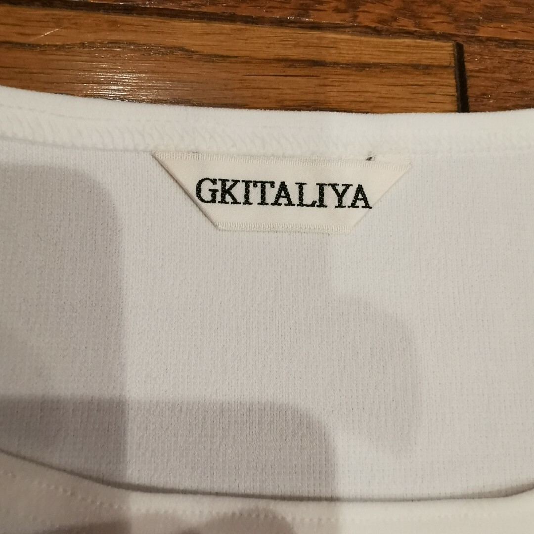 伊太利屋(イタリヤ)の伊太利屋　レディース　GKITALIYA トップス　カットソー　ホワイト　白　L レディースのトップス(Tシャツ(半袖/袖なし))の商品写真