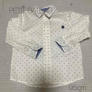 プチバトー(PETIT BATEAU)のPETIT BATEAU 星柄シャツ(ブラウス)