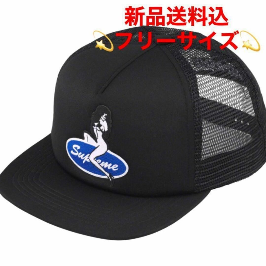 METEORキャップSupreme Pin Up Mesh Back 5-Panel Cap BK