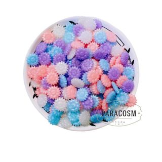 シーリングワックス　ミックス　ブルー＆ホワイト　海の花　（約160粒）40g(その他)