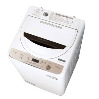 シャープ(SHARP)の※1/26まで SHARP 6kg 洗濯機　ES-GE6E-T　【2021年製】(洗濯機)