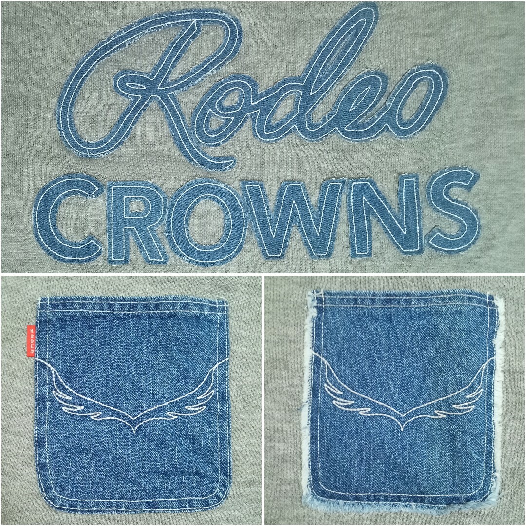 RODEO CROWNS WIDE BOWL(ロデオクラウンズワイドボウル)のデニムポケットワンピ♡RODEO CROWNS ロデオクラウンズ タグ付き レディースのワンピース(ひざ丈ワンピース)の商品写真