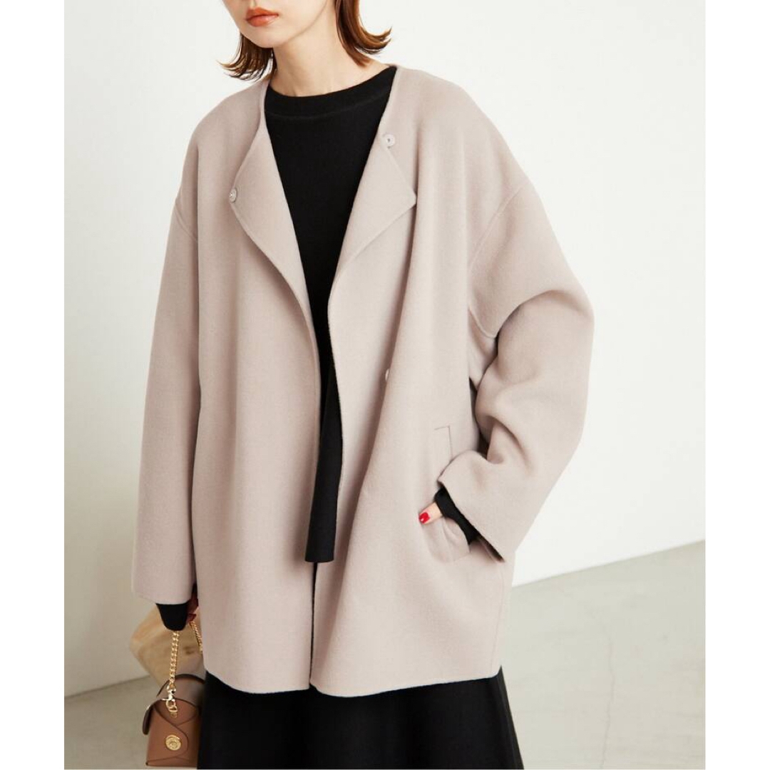 SLOBE IENA HAMILTONダブルフェイスウールショートコート SLOBE IENA HAMILTONダブルフェイスウールショートコート