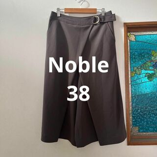 スピックアンドスパン(Spick & Span)のSpick&span Noble 巻きスカート風キュロットパンツ　38 ブラウン(キュロット)