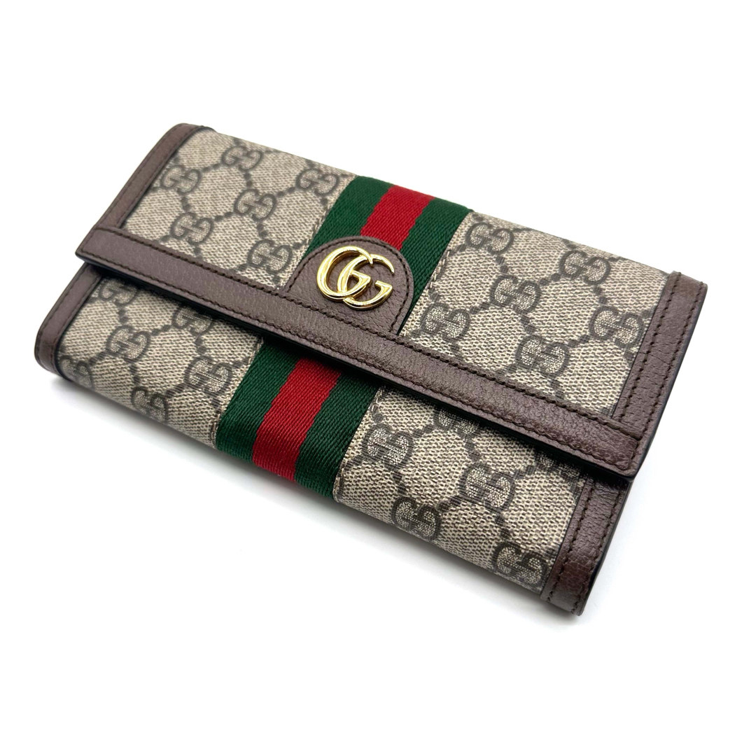 Gucci(グッチ)の【美品】GUCCI グッチ GGマーモント オフィディア 長財布  レディースのファッション小物(財布)の商品写真