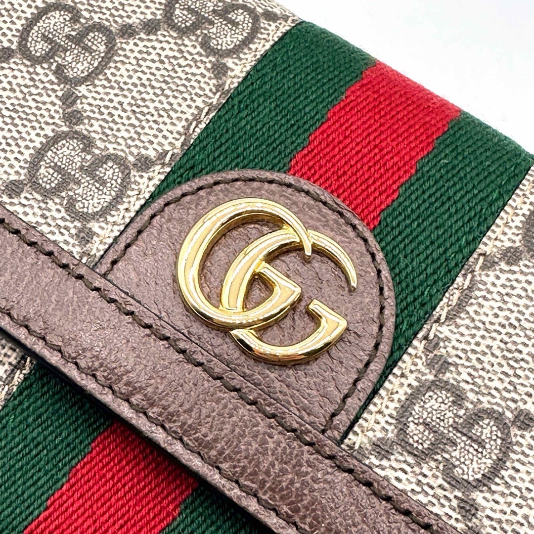 Gucci(グッチ)の【美品】GUCCI グッチ GGマーモント オフィディア 長財布  レディースのファッション小物(財布)の商品写真