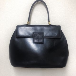 ジバンシィ(GIVENCHY)の希少 GIVENCHY ジバンシー バッグ ハンドバッグ Gロゴ 4Gロゴ 黒(ハンドバッグ)