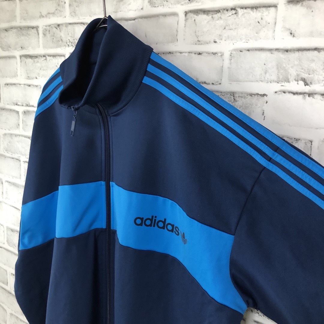 美品XL⭐️90s adidas トラックジャケット あのちゃんvintage青 美品XL⭐️90s adidas トラックジャケット あのちゃんvintage青
