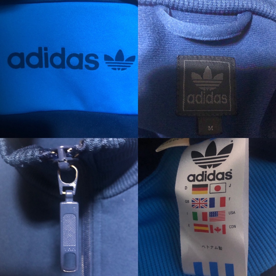 美品XL⭐️90s adidas トラックジャケット あのちゃんvintage青 美品XL⭐️90s adidas トラックジャケット あのちゃんvintage青