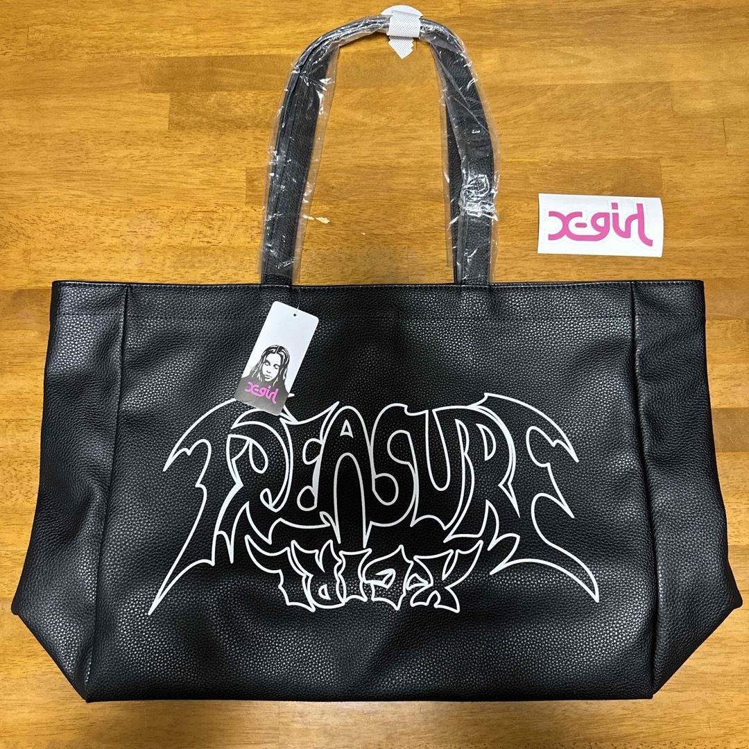 X-girl(エックスガール)のX-GIRL TREASURE コラボ BIG TOTE BAG エンタメ/ホビーのタレントグッズ(ミュージシャン)の商品写真