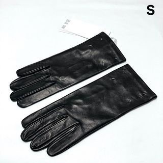 マルタンマルジェラ(Maison Martin Margiela)の新品 S 23aw マルジェラ レザーグローブ 手袋 黒 5814(手袋)