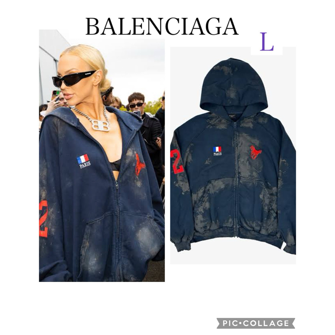 Balenciaga(バレンシアガ)のBALENCIAGA Polo Zip-Up Hoodie メンズのトップス(パーカー)の商品写真