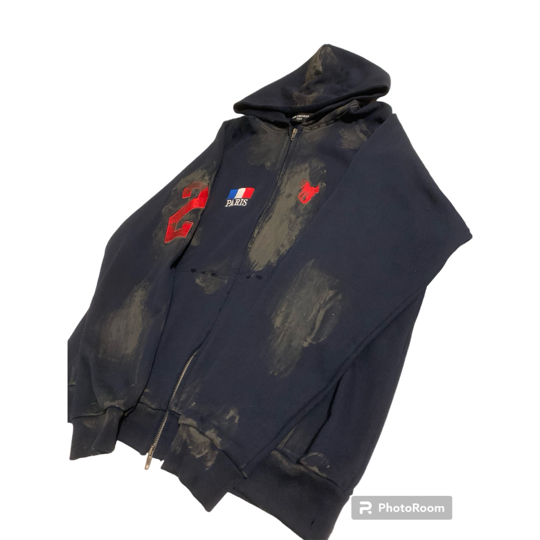 Balenciaga(バレンシアガ)のBALENCIAGA Polo Zip-Up Hoodie メンズのトップス(パーカー)の商品写真