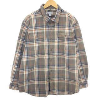 カーハート(carhartt)の古着 カーハート Carhartt ORIGINAL FIT 長袖 コットンチェックシャツ メンズXXL /eaa409481(シャツ)