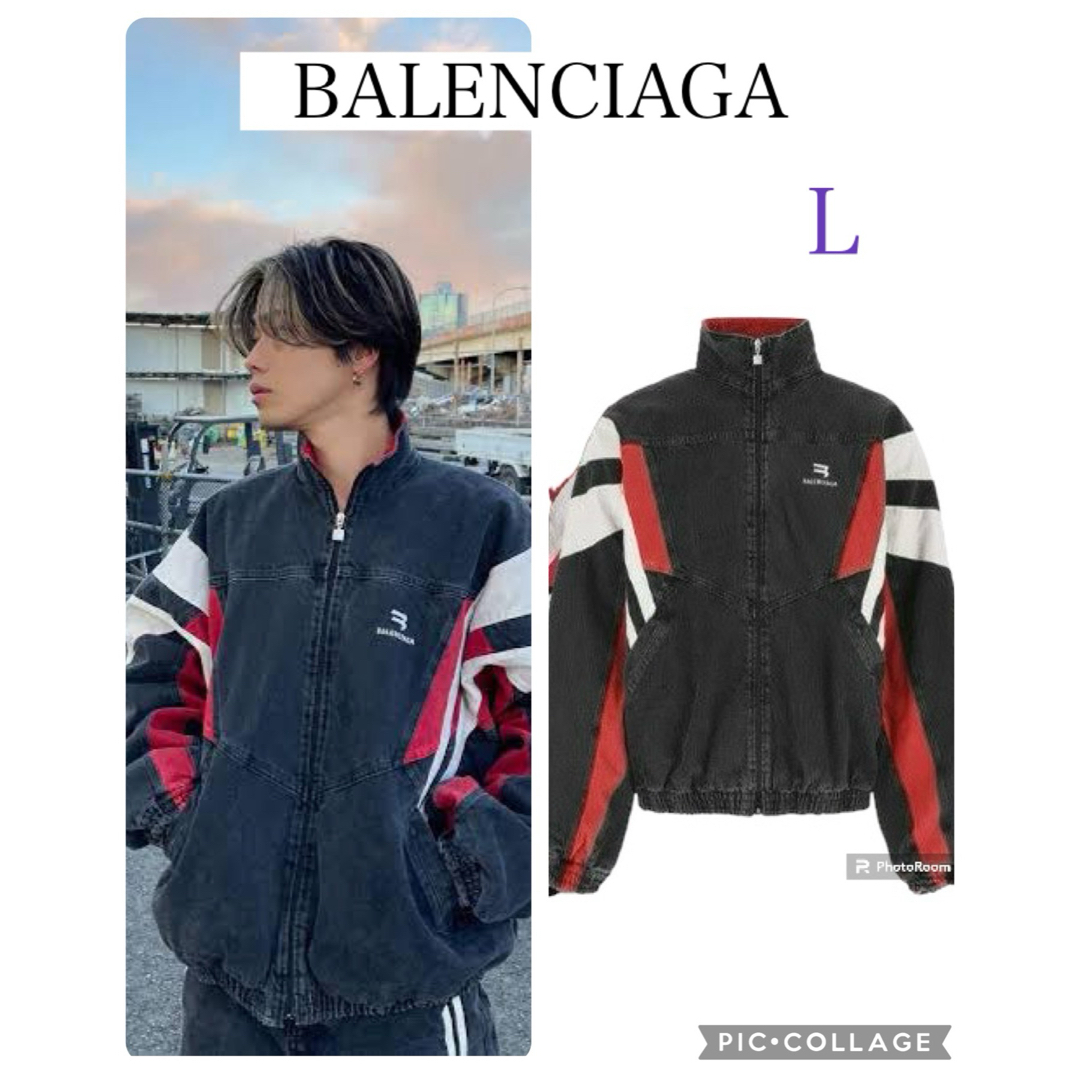 Balenciaga(バレンシアガ)のBALENCIAGA Denim Track Jacket メンズのジャケット/アウター(Gジャン/デニムジャケット)の商品写真