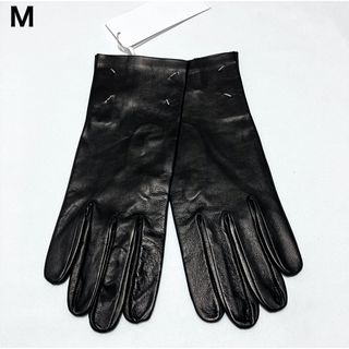 マルタンマルジェラ(Maison Martin Margiela)の新品 M 23aw マルジェラ レザーグローブ 手袋 黒 5816(手袋)