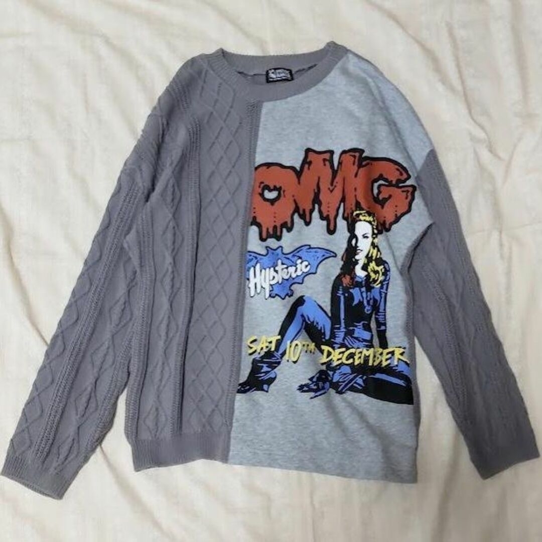 HYSTERIC GLAMOUR - OMGニット切り替えプルオーバー HYSTERIC GLAMOUR ...