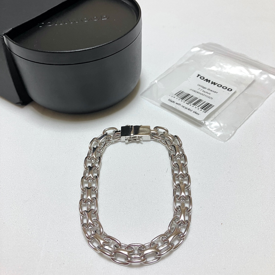 メンズ新品 TOMWOOD Vaintage Bracelet  シルバー 7.7