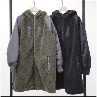 スナイデル(SNIDEL)の[33℃] ボア×ナイロン中綿 L/JACKET(ナイロンジャケット)