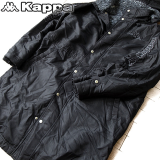 カッパ(Kappa)の美品 O カッパ kappa メンズ ボアフリースジャケット/コート ブラック(その他)