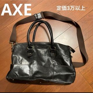 AXE - 【AXE】本革  黒 ショルダーバッグ アックス カジュアル寄りのビジネスでも◯