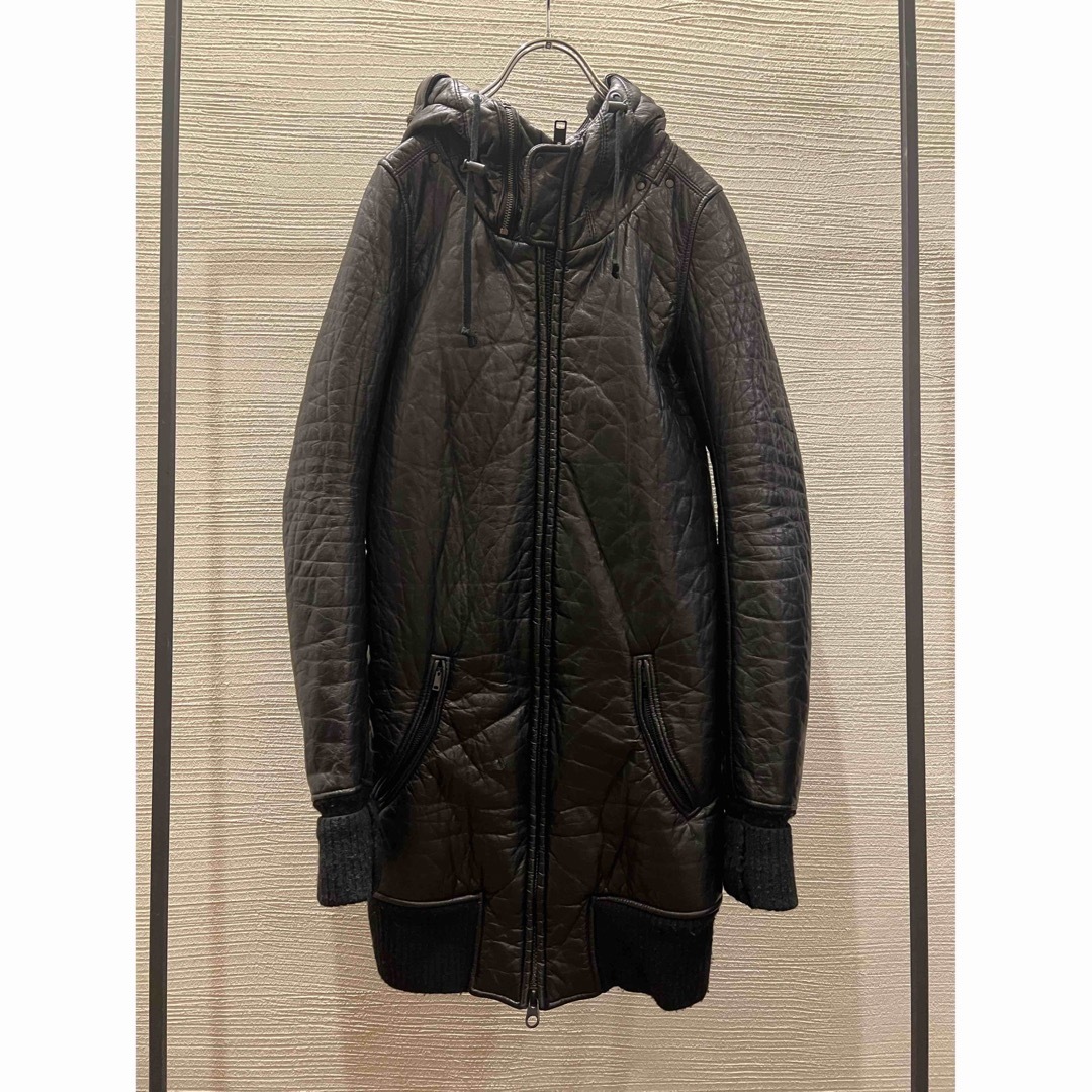 LGB(ルグランブルー)の00s archive L.G.B. leather long hoodie  レディースのジャケット/アウター(その他)の商品写真