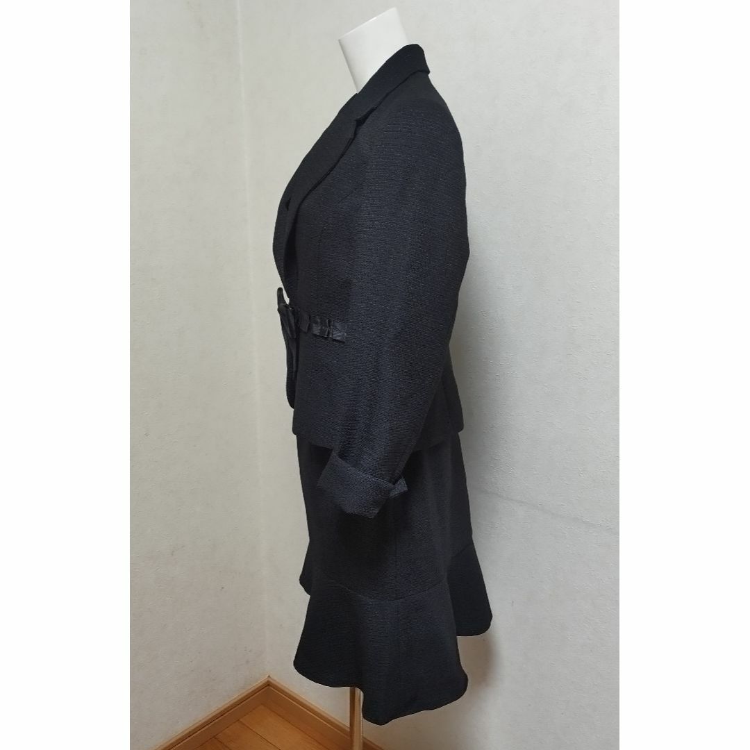 超美品 大きいサイズ13号 ラメ入りブラックスーツ 卒業式スーツ 超美品 大きいサイズ13号 ラメ入りブラックスーツ 卒業式スーツ
