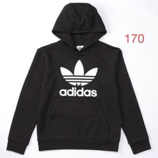 オリジナルス(Originals（adidas）)のadidasオリジナルス キッズ パーカー ブラック 170(Tシャツ/カットソー)