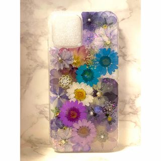 全機種対応 iPhoneケース 押し花ケース 押し花 ケース 花 Android(スマホケース)