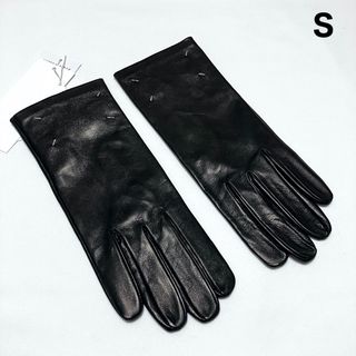 マルタンマルジェラ(Maison Martin Margiela)の新品 S 23aw マルジェラ レザーグローブ 手袋 黒 5815(手袋)