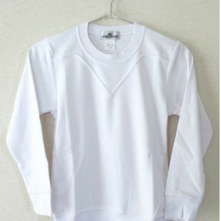 長袖トレーニングシャツ　丸首 150 抗菌防臭加工/体操着/体操服(Tシャツ/カットソー)