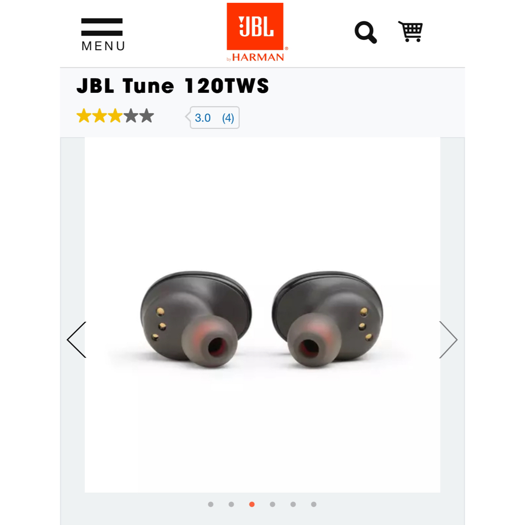 jbl クリップ3& JBL Tune 120TWS セット スマホ/家電/カメラのオーディオ機器(ヘッドフォン/イヤフォン)の商品写真