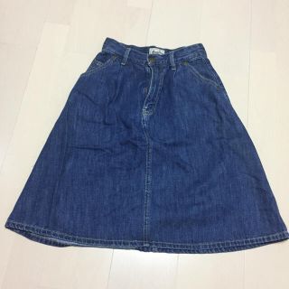 マウジー(moussy)のMoussy ハイウエスト デニムスカート(ひざ丈スカート)