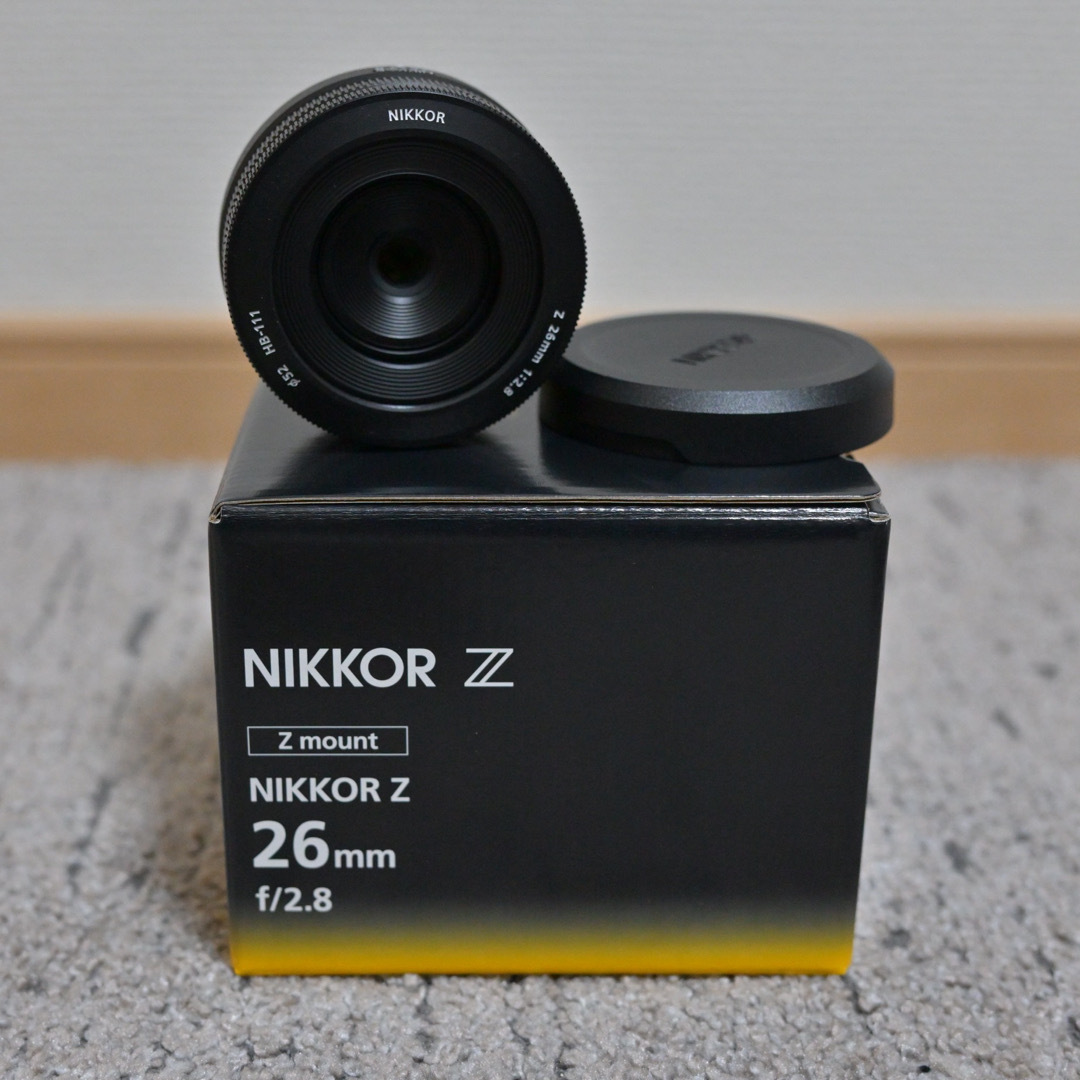 美品NIKON NIKKOR Z 26mm f 2.8 ニコン レンズ 単焦点レンズ(単焦点)