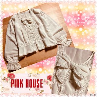 PINK HOUSE ピンクハウス 七分袖ブラウス