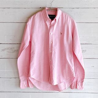 ラルフローレン(Ralph Lauren)のラルフローレン オックスフォード ボタンダウンシャツ ピンク スリムフィットS(シャツ/ブラウス(長袖/七分))