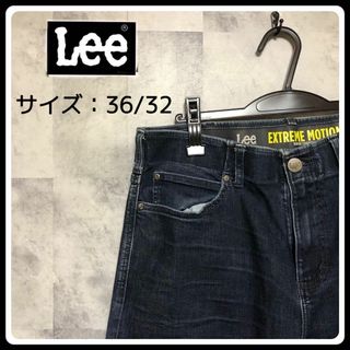 リー(Lee)のUS/EU輸入　海外古着　Lee　テーパードデニム　L　ネイビー(デニム/ジーンズ)