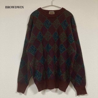 ヴィンテージ(VINTAGE)の古着　ヴィンテージ　ニット　BROWDWIN(ニット/セーター)