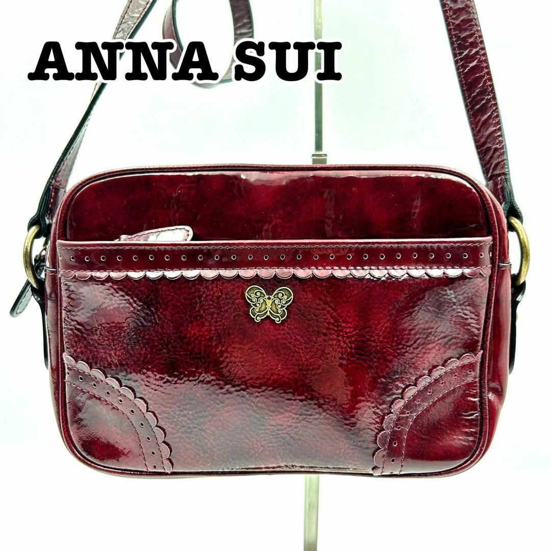 約26cmマチ【美品】ANNA SUI アナスイ ショルダーバッグ