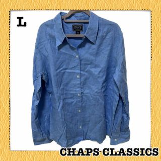 CHAPS CLASSICS L ブラウス　チャップスクラシック　長袖　トップス(シャツ)