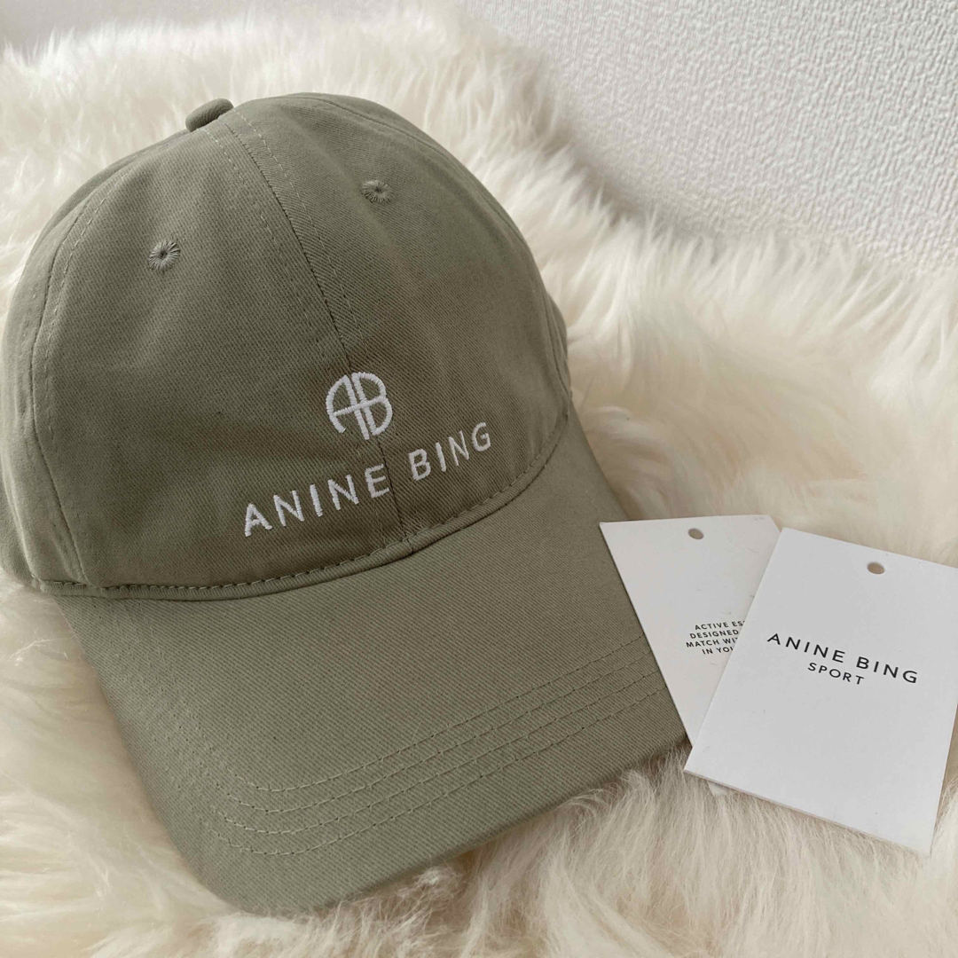 アニービンアニービン　ANINE BING ジェレミー ベースボール キャップ　グリーン